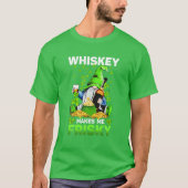 Whiskey Makes Me Frisky St Patrick's Day For Men W Tシャツ (正面)