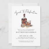 Whiskey Men's Birthday Party 招待状 (正面)