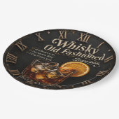 Whiskey Old Fashioned Cocktail Home Bar ペーパープレート (アングル)