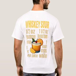 Whiskey Sour T-Shirt – Classic Bourbon Cocktail Tシャツ