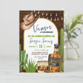 Whiskey Spanish Cowboy Birthday Invitation 招待状 (スタンド正面)