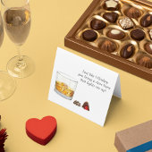 Whiskey Watercolor With Chocolate Truffles カード