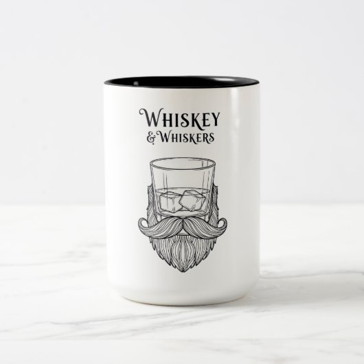 Whiskey & Whiskers ツートーンマグカップ (中央)