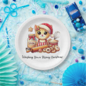 Whisking you a meowy Christmas ペーパープレート (パーティー)