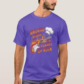 Whiskinghrough the Flames of Rock girl Tシャツ