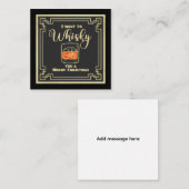 Whisky Christmas Flat Note Card ノートカード (正面/裏面)