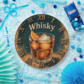 Whisky Glass Bar Decor ペーパープレート (パーティー)
