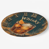 Whisky Glass Bar Decor ペーパープレート (アングル)