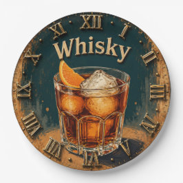 Whisky Glass Bar Decor ペーパープレート