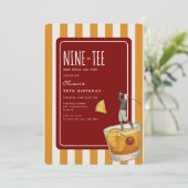 Whisky Golf Themed 90th Birthday 招待状 (スタンド正面)