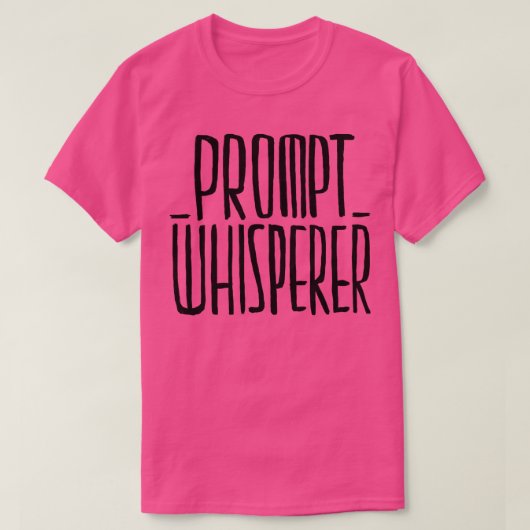 Whispeer AIプロンプトの表示 Tシャツ (デザイン正面)