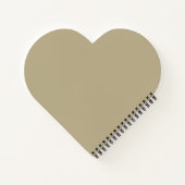 Whisper Flowers Heart Spiral Notebook ノートブック (裏面)
