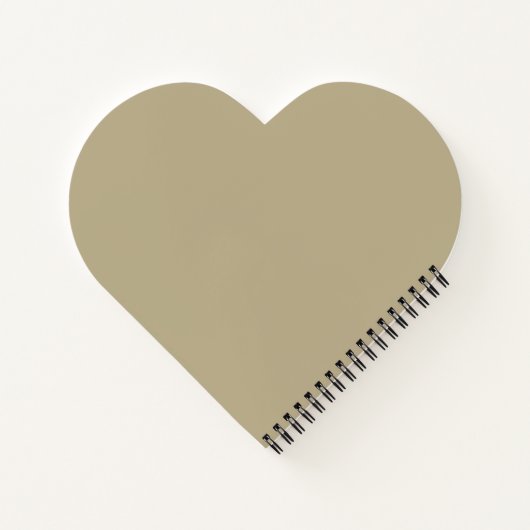 Whisper Flowers Heart Spiral Notebook ノートブック (裏面)