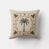 Whisper Fountains Beige Palm Cushion クッション (裏面)