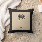 Whisper Fountains Black Palm Cushion クッション (ブランケット)