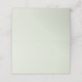 Whisper Green Solid Color プレイスカード (外部開封)
