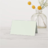 Whisper Green Solid Color プレイスカード (裏面)