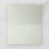 Whisper Green Solid Color プレイスカード (内部開封)