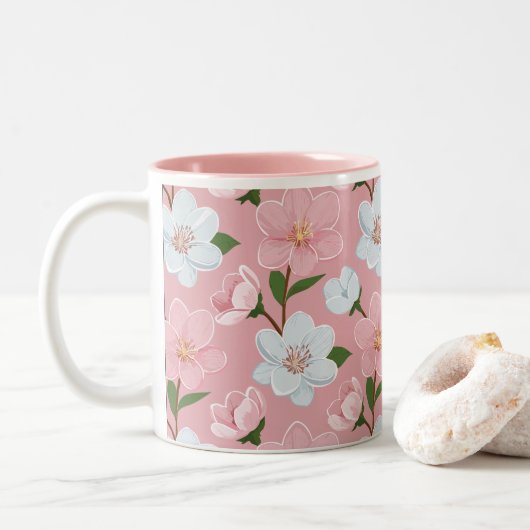 Whisper of Flowers mug ツートーンマグカップ (ドーナツ)