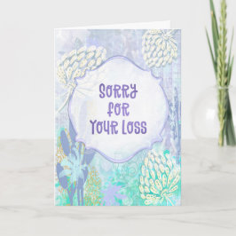 Whisper of Flowers – Sympathy Card Soft Pastels カード