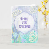 Whisper of Flowers – Sympathy Card Soft Pastels カード (黄色い花)