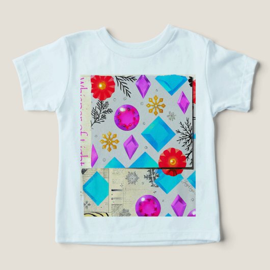 Whisper of Light – Jewel Gem Pattern T-shirt (デザイン正面)