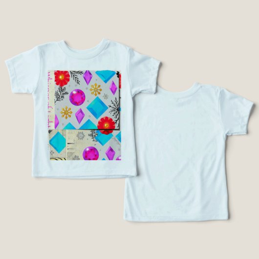 Whisper of Light – Jewel Gem Pattern T-shirt (デザイン正面&裏面)