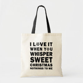 Whisper Sweet Christmas Nothings ホリデー トートバッグ