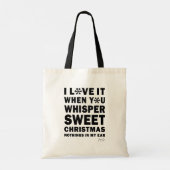 Whisper Sweet Christmas Nothings Holiday Tote Bag トートバッグ (裏面)