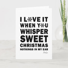 Whisper Sweet Nothings Holiday Christmas Card カード