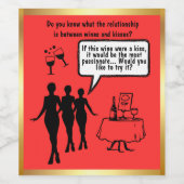 Whisper Your Heart with Custom Wine Labels! ワインラベル (シングルラベル)