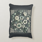 Whispered Clover Knotwork Garden アクセントクッション (裏面(縦))