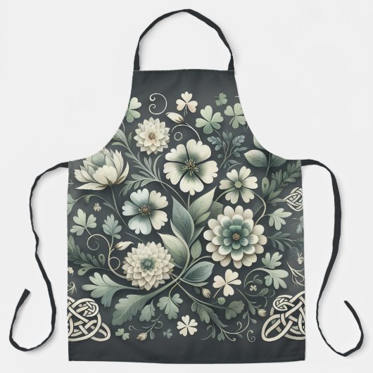 Whispered Clover Knotwork Garden エプロン (正面)
