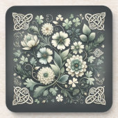 Whispered Clover Knotwork Garden コースター (正面)