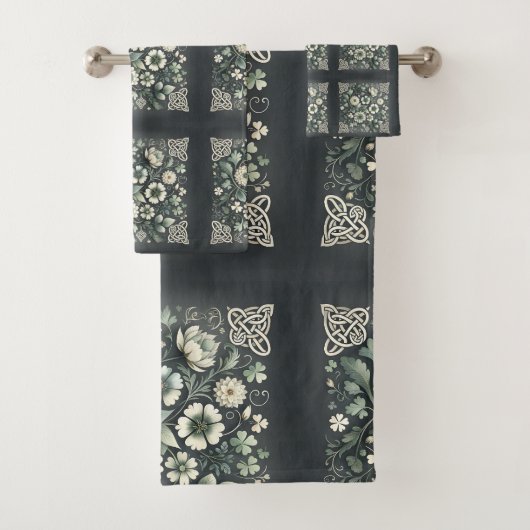 Whispered Clover Knotwork Garden バスタオルセット (インサイチュ)