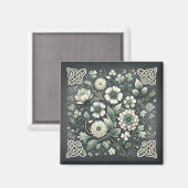 Whispered Clover Knotwork Garden マグネット (正面/裏面)
