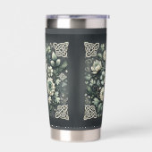 Whispered Clover Knotwork Garden 保温保冷タンブラー (左面)