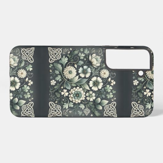 Whispered Clover Knotwork Garden Samsung Galaxyケース (裏面横)