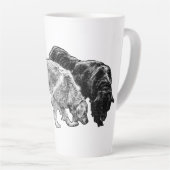 Whispered Dots of Autumn カフェラテマグ (右アングル)