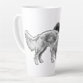 Whispered Dots of Autumn カフェラテマグ (左アングル)