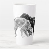 Whispered Dots of Autumn カフェラテマグ (正面)