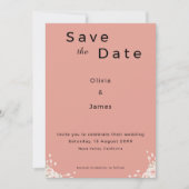 Whispered Petals Elegant Minimalist Save the Date セーブザデート (正面)