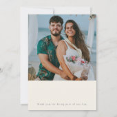 Whispered Petals Minimalist Elegant  サンキューカード (裏面)