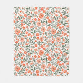 Whispering blossoms of grace フリースブランケット (正面)