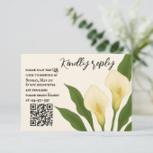 Whispering Callas QR Code RSVP Card (スタンド正面)