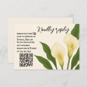 Whispering Callas QR Code RSVP Card (正面/裏面)