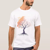 Whispering Nature – Soft Romantic Tree  Tシャツ (正面)