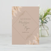 Whispering Pampas Wedding Invitation  招待状 (スタンド正面)