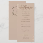 Whispering Pampas Wedding Menu Card メニュー (正面/裏面)