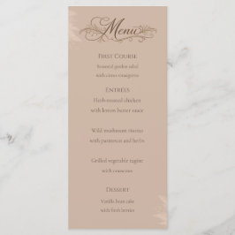 Whispering Pampas Wedding Menu Card メニュー